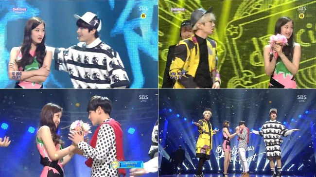 伯賢、文佳英 Toheart 舞台