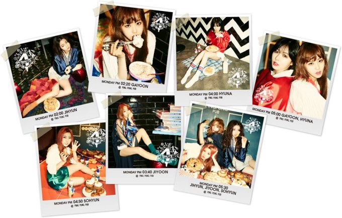4Minute Diary 專輯概念照 4Minute Diary 專輯概念照
