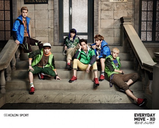 EXO Kolon Sport 代言照 EXO Kolon Sport 代言照