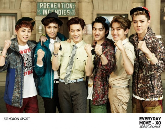 EXO Kolon Sport 代言照 EXO Kolon Sport 代言照