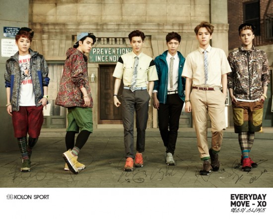 EXO Kolon Sport 代言照 EXO Kolon Sport 代言照