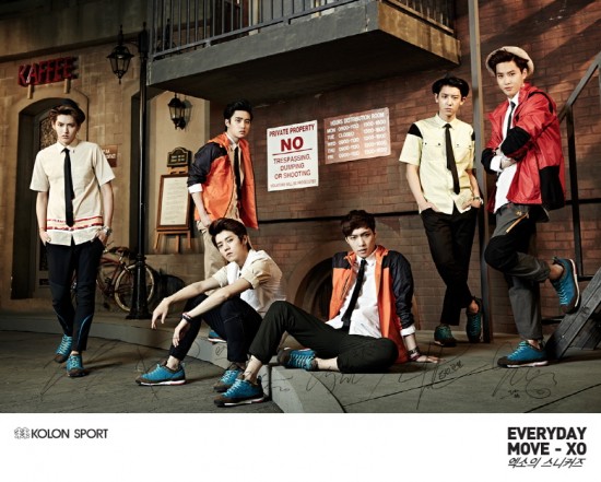 EXO Kolon Sport 代言照 EXO Kolon Sport 代言照