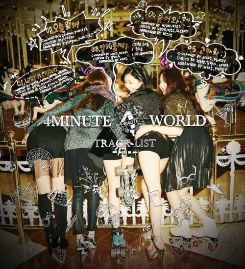 4Minute 迷你五輯 曲目