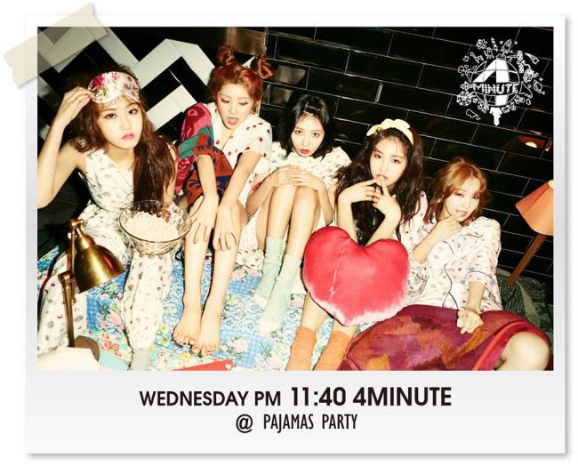 4Minute 週三日記預告照