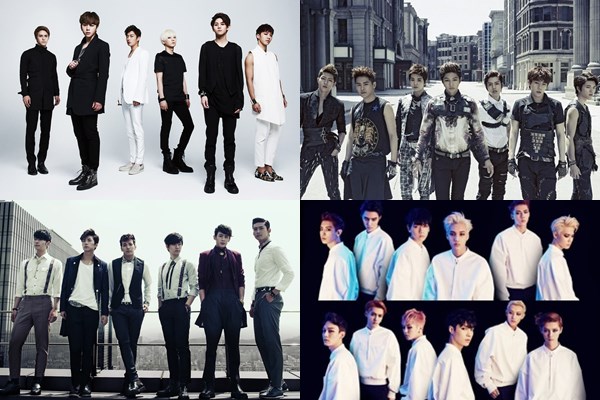 BEAST、INFINITE、EXO、2PM BEAST、INFINITE、EXO、2PM