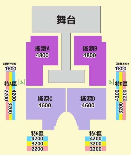 B.A.P "Live on Earth 2014" 台灣場座位圖