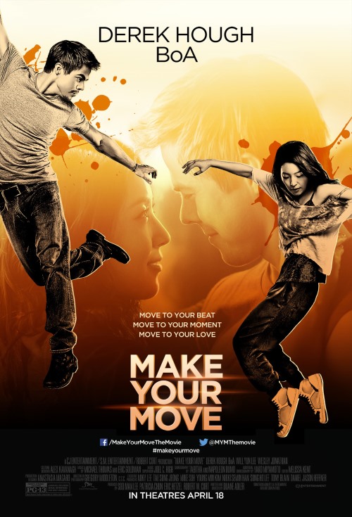 BoA (寶兒) x Derek Hough 電影《Make Your Move》海報