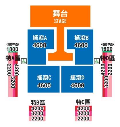 TEEN TOP 6/15 台北演唱會座位圖 TEEN TOP 6/15 台北演唱會座位圖