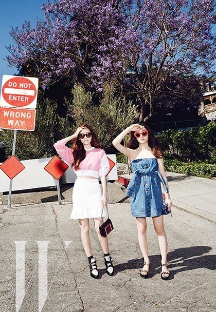 Jessica、Krystal：W Korea