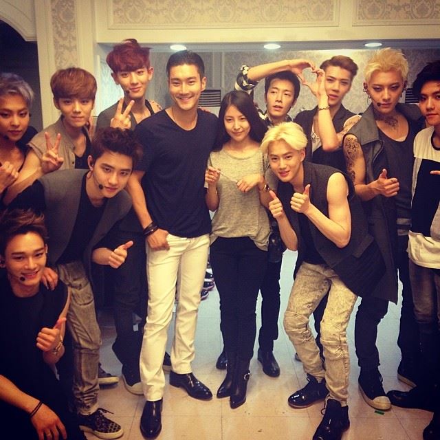 始源、寶兒、東海、EXO (寶兒 IG)
