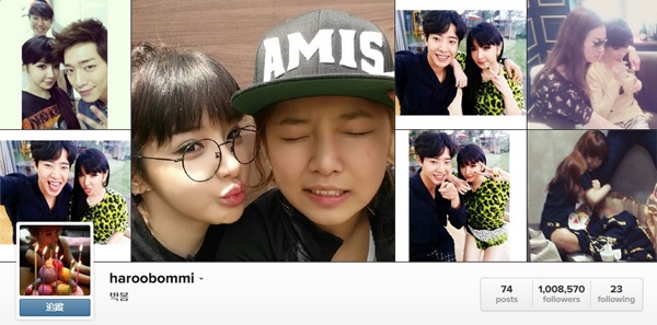 朴春 Instagram 粉絲破百萬