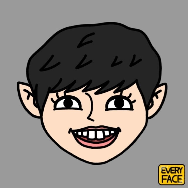 Chan Yeol 用 EveryFace 畫自己
