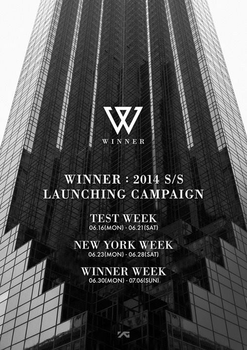 WINNER "LAUNCHING CAMPAIGN" 海報 WINNER "LAUNCHING CAMPAIGN" 海報