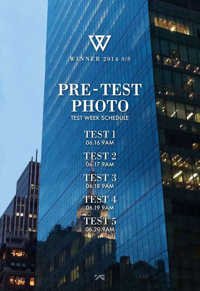 WINNER「TEST WEEK 」時程表 WINNER「TEST WEEK 」時程表