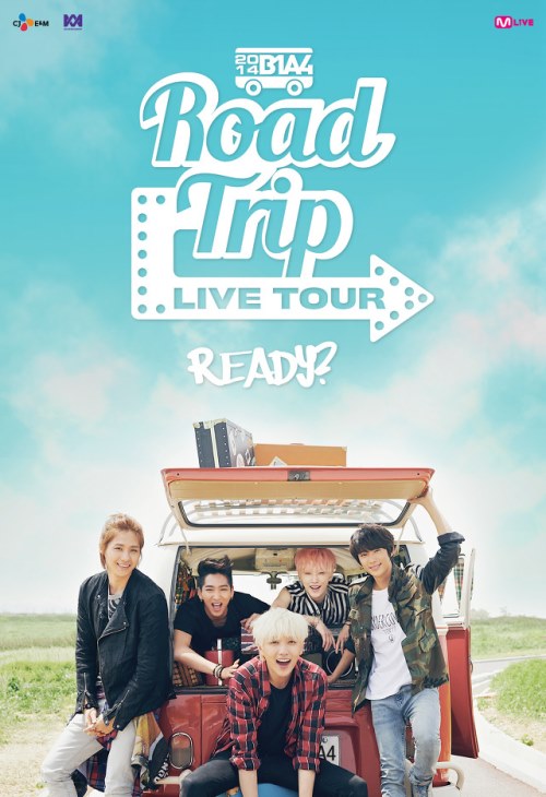 B1A4 世巡 "Road Trip - Ready?" 海報