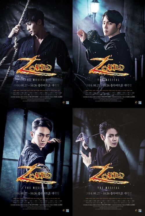 《Zorro》男主角們海報