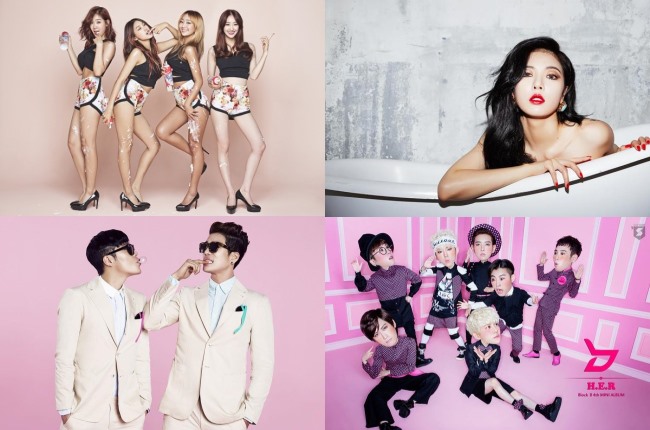 SISTAR、泫雅、Homme、Block. B