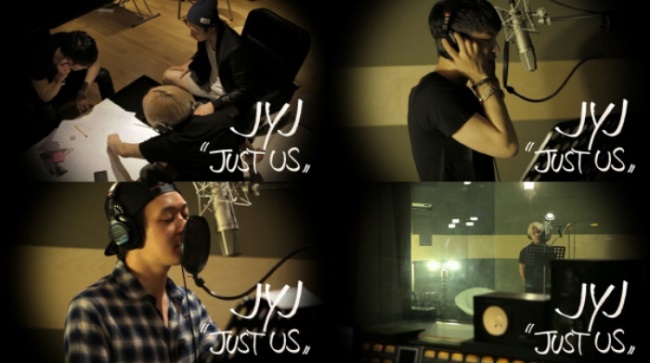 JYJ 錄音室花絮照