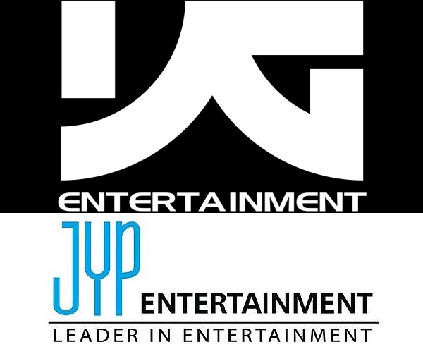 YG、JYPE logo YG、JYPE logo