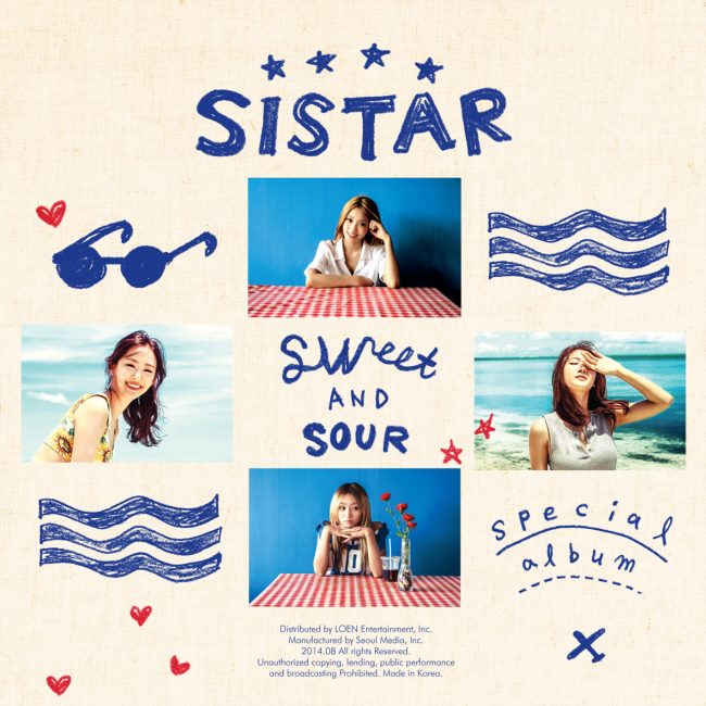 SISTAR《SWEET & SOUR》封面 SISTAR《SWEET & SOUR》封面