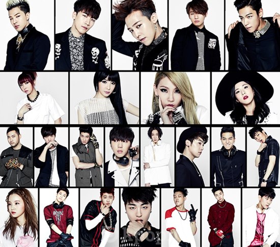 YG Entertainment 藝人 (2014版)