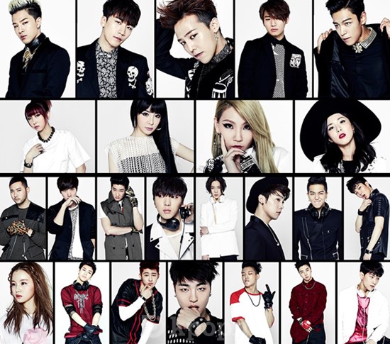 YG Entertainment 藝人 (2014版) YG Entertainment 藝人 (2014版)