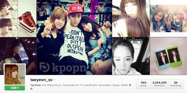太妍 Instagram 追蹤人數300萬 太妍 Instagram 追蹤人數300萬
