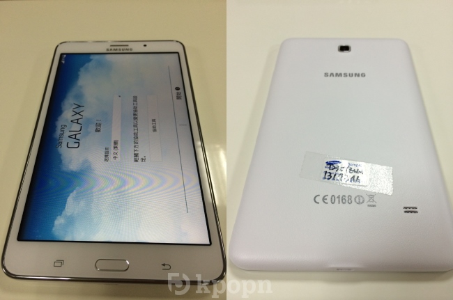 Samsung Galaxy Tab4：實機