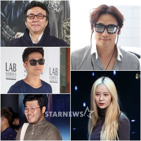 Rain、Krystal、Alex、金基邦、朴英奎