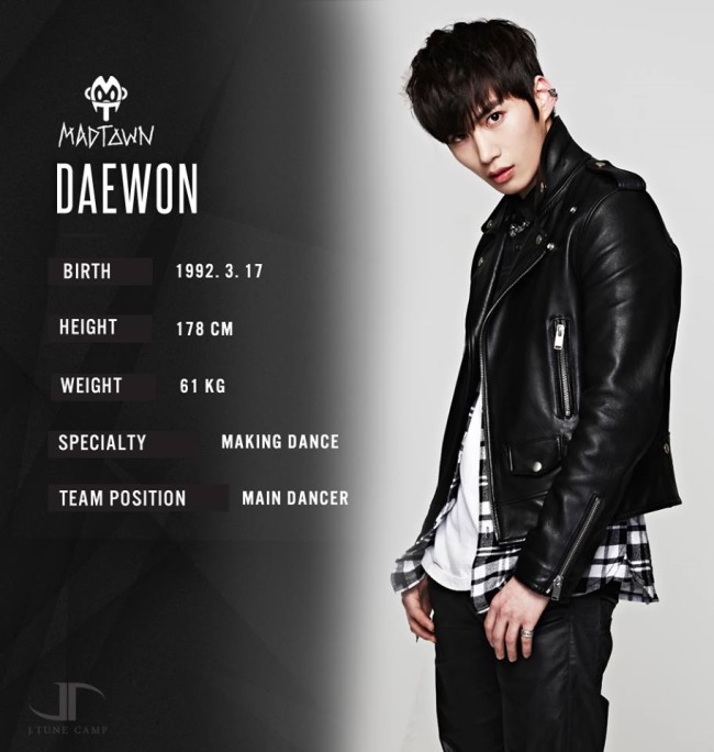 MAD TOWN 成員：DAE WON 檔案