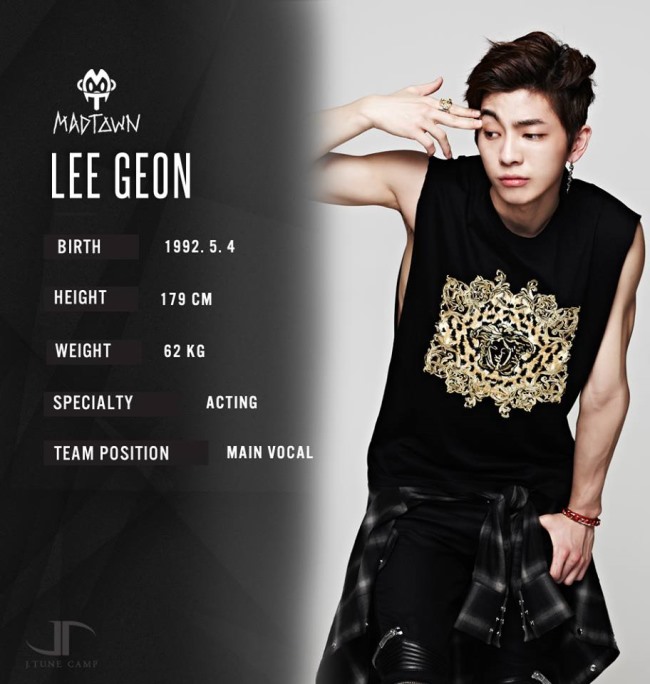 MAD TOWN 成員：LEE GEON 檔案