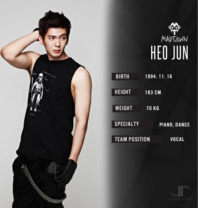 MAD TOWN 成員：HEO JUN 檔案