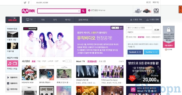 Mnet 首頁