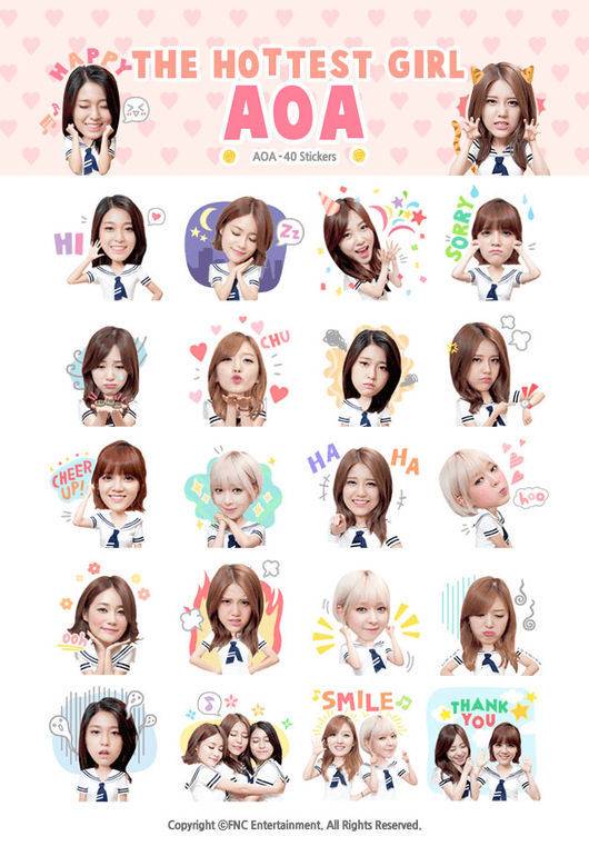 AOA KakaoTalk 貼圖 AOA KakaoTalk 貼圖