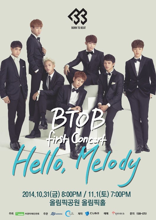 BTOB 首場個人演唱會 Hello, Melody 海報