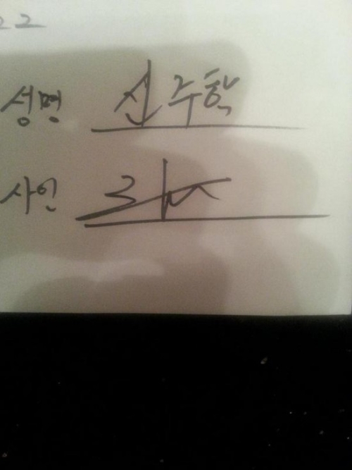 Lee Hoo、代表的簽名