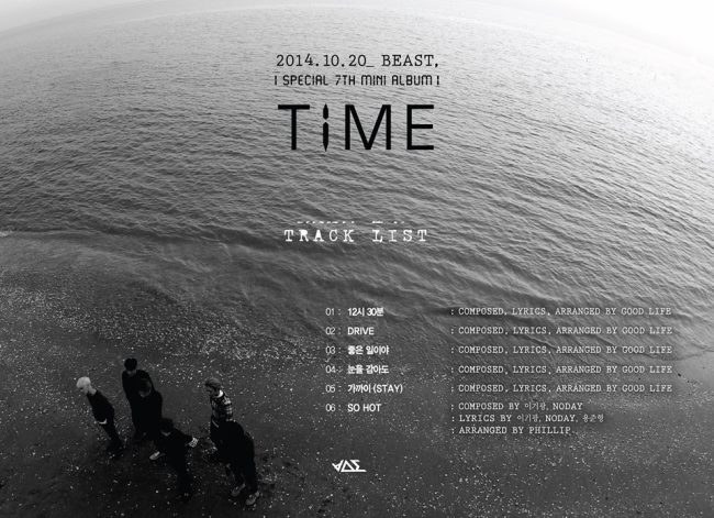 BEAST《TIME》曲目表