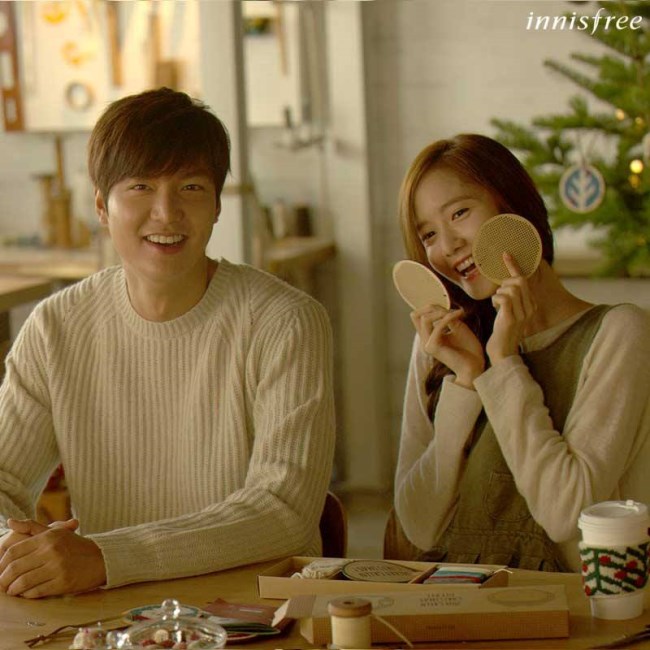 李敏鎬、潤娥 Innisfree 廣告側拍照 李敏鎬、潤娥 Innisfree 廣告側拍照