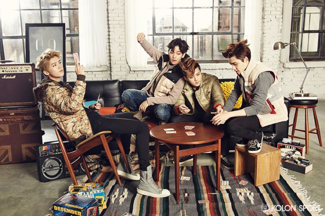 EXO 的 KOLON SPORT 畫報：D.O.、伯賢、鹿晗、世勳