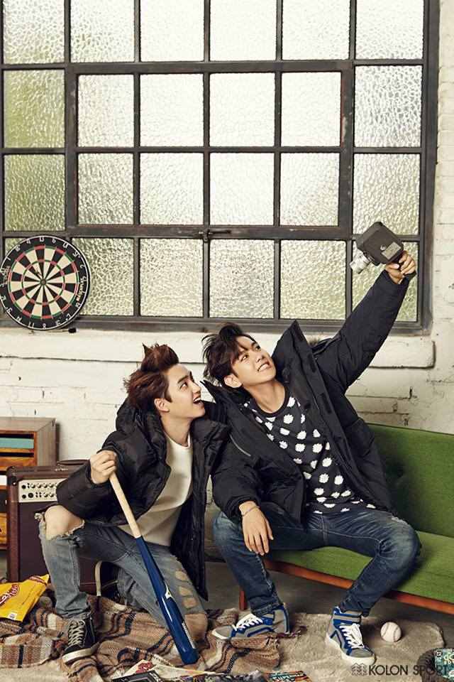 EXO 的 KOLON SPORT 畫報：D.O.、伯賢