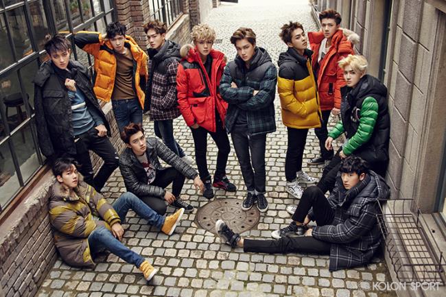 EXO 的 KOLON SPORT 畫報