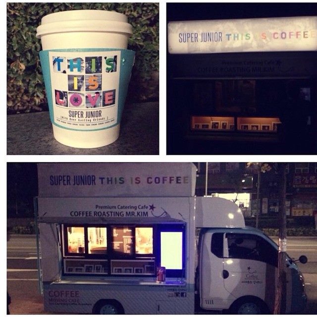 Super Junior 提供咖啡回饋粉絲 (利特 IG) Super Junior 提供咖啡回饋粉絲 (利特 IG)