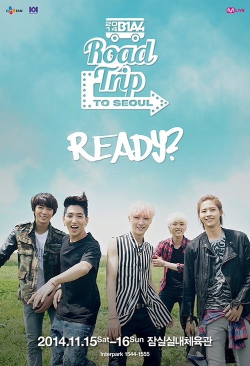 B1A4 '2014 B1A4 Road Trip to Seoul - READY?' 首爾場海報