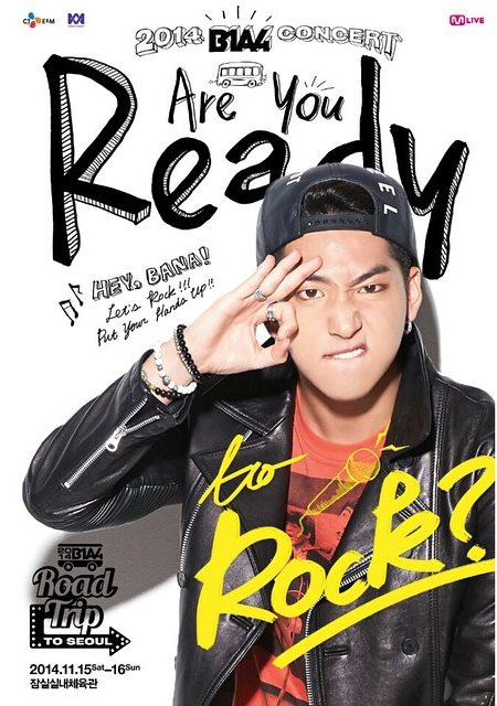 BARO '2014 B1A4 Road Trip to Seoul - READY?' 首爾場海報