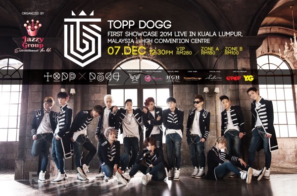 Topp Dogg 馬來西亞演唱會海報