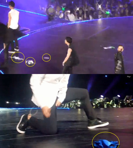 Music Bank in 墨西哥 - EXO-K、B.A.P (粉絲拋內衣上台) Music Bank in 墨西哥 - EXO-K、B.A.P (粉絲拋內衣上台)