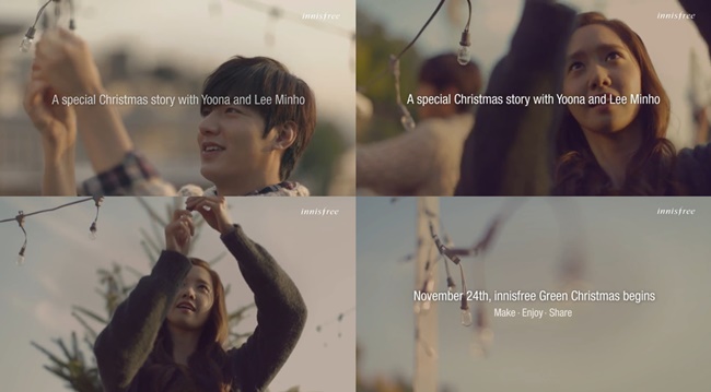 潤娥、李敏鎬 Innisfree Green Christmas 預告