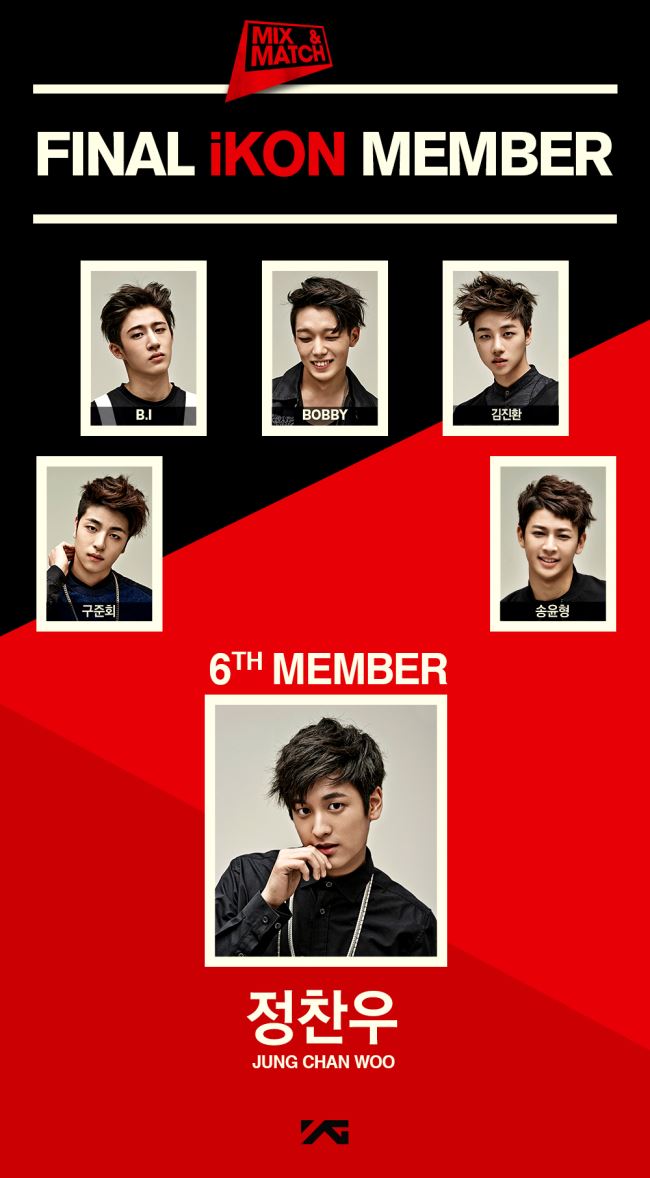 iKON 第六位確定成員：鄭粲右
