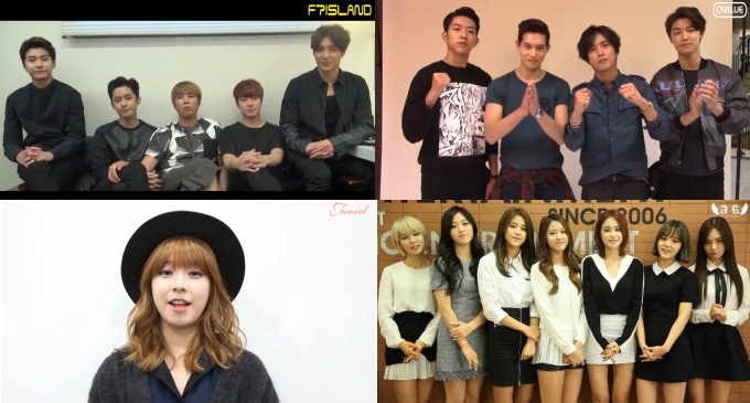 FTIsland、CNBLUE、Juniel、AOA