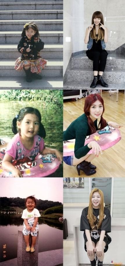 Lime、Yeo Reum、Seo Young 童年照